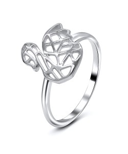 Lovely Swan Silver Ring NSR-3245